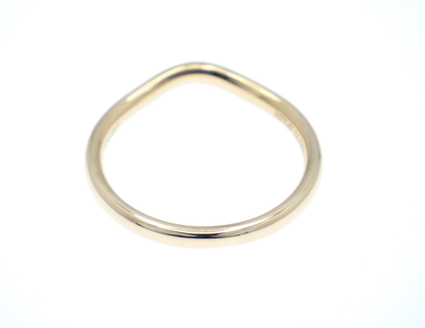 TIFFANY&Co. Curved Band Ring Single Diamond 750 Rose Gold - EU:52 / IT:12 / US:6
