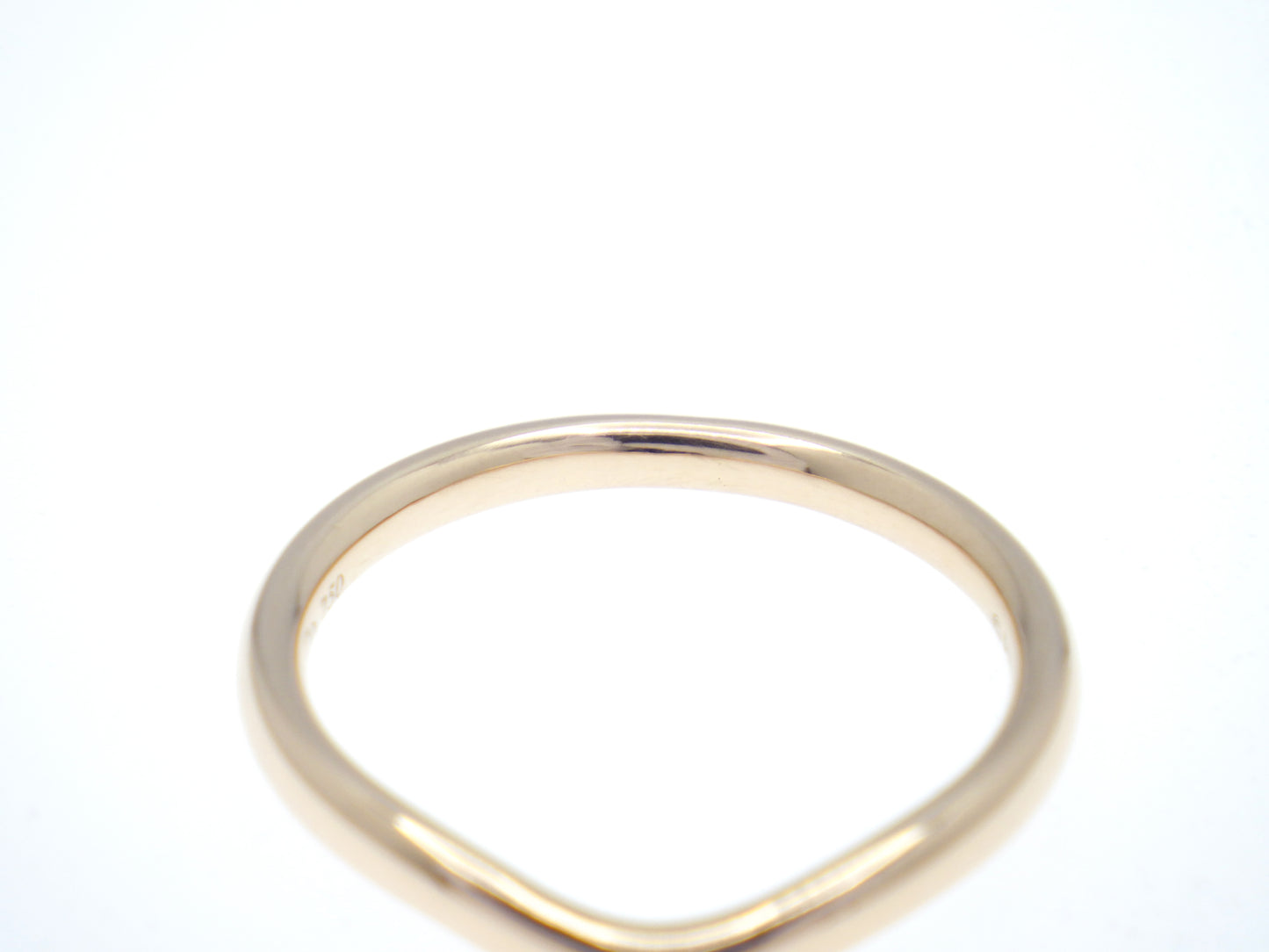 TIFFANY&Co. Curved Band Ring Single Diamond 750 Rose Gold - EU:52 / IT:12 / US:6