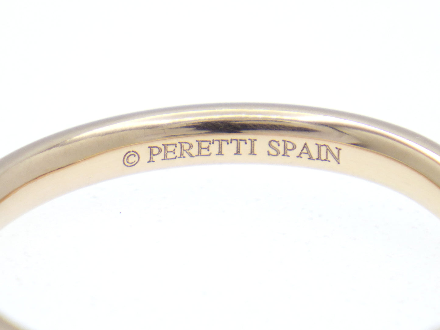 TIFFANY&Co. Curved Band Ring Single Diamond 750 Rose Gold - EU:52 / IT:12 / US:6