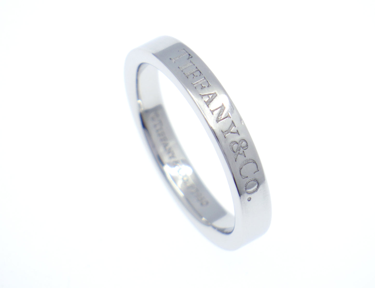 Tiffany & Co. Flat Band Ring Pt950 Platinum - EU:49 / IT:9 / US:4.75