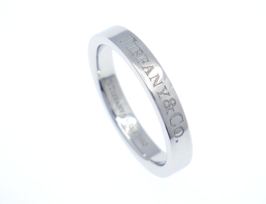 Tiffany & Co. Flat Band Ring Pt950 Platinum - EU:49 / IT:9 / US:4.75