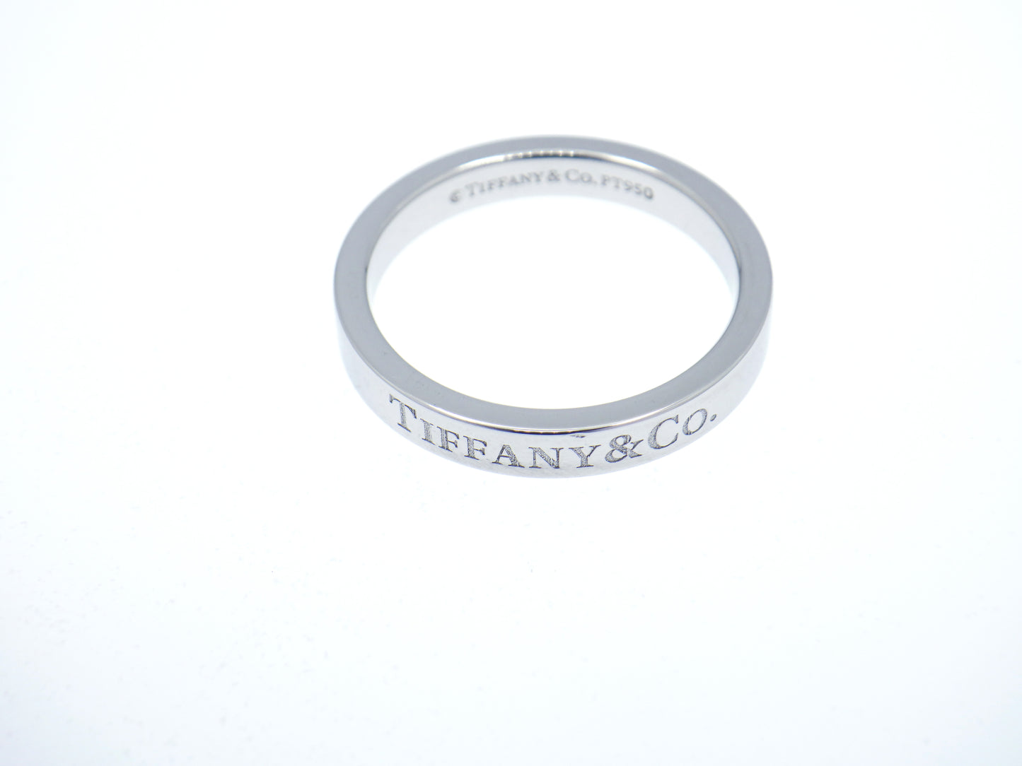 Tiffany & Co. Flat Band Ring Pt950 Platinum - EU:49 / IT:9 / US:4.75