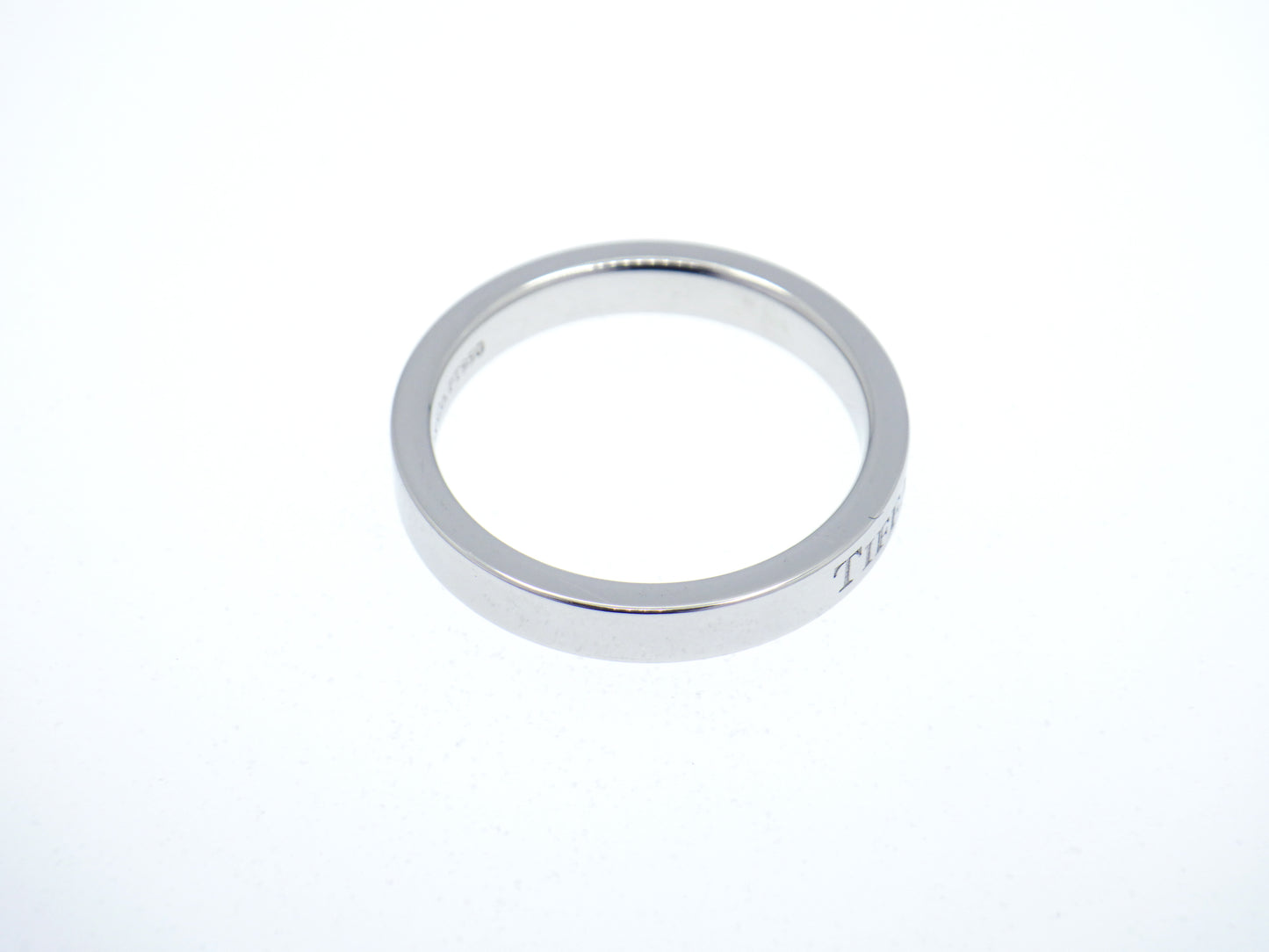 Tiffany & Co. Flat Band Ring Pt950 Platinum - EU:49 / IT:9 / US:4.75