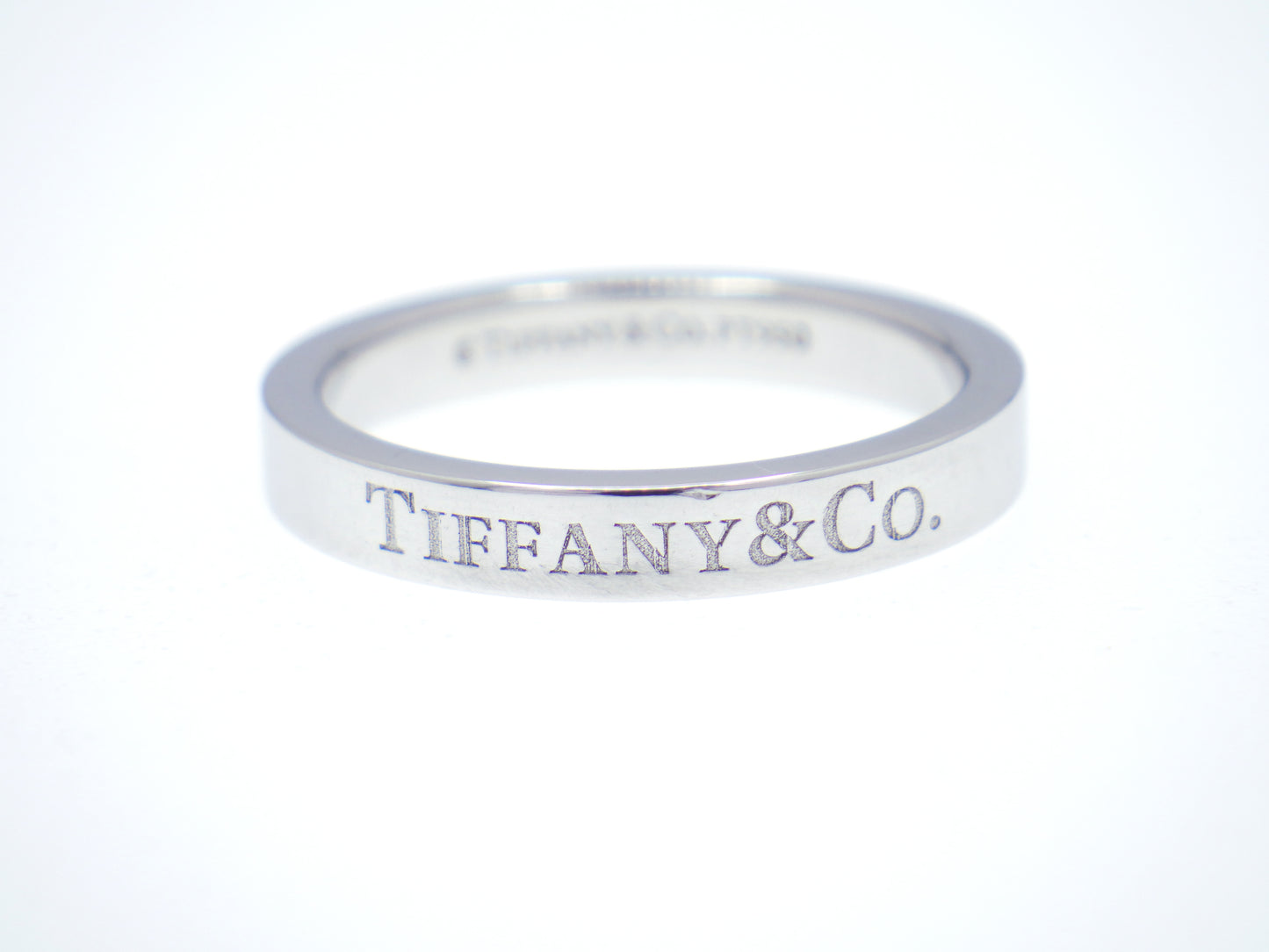 Tiffany & Co. Flat Band Ring Pt950 Platinum - EU:49 / IT:9 / US:4.75