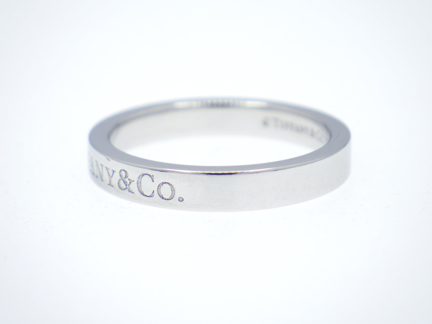 Tiffany & Co. Flat Band Ring Pt950 Platinum - EU:49 / IT:9 / US:4.75