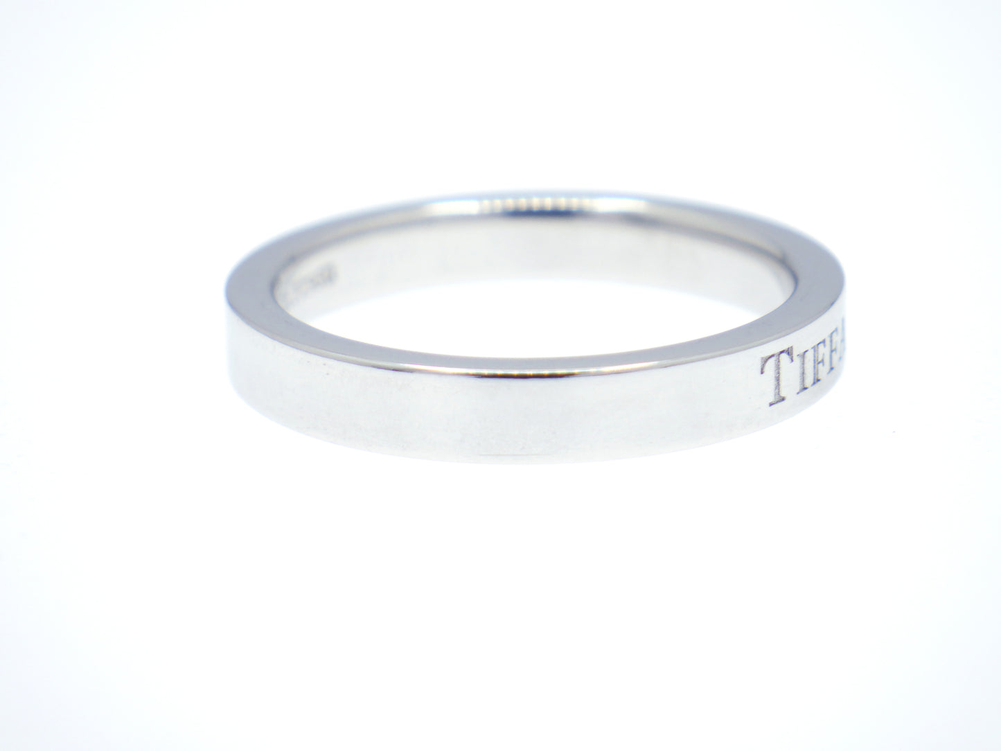 Tiffany & Co. Flat Band Ring Pt950 Platinum - EU:49 / IT:9 / US:4.75