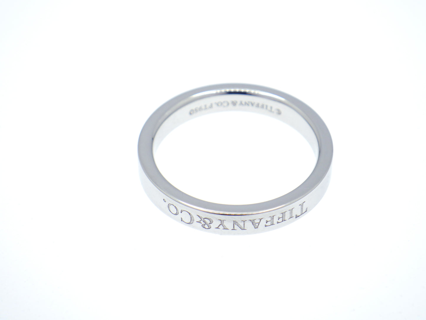 Tiffany & Co. Flat Band Ring Pt950 Platinum - EU:49 / IT:9 / US:4.75