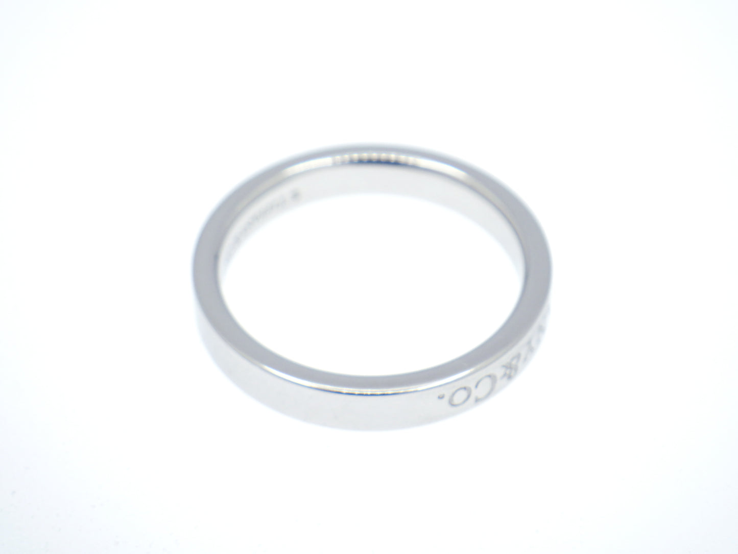Tiffany & Co. Flat Band Ring Pt950 Platinum - EU:49 / IT:9 / US:4.75