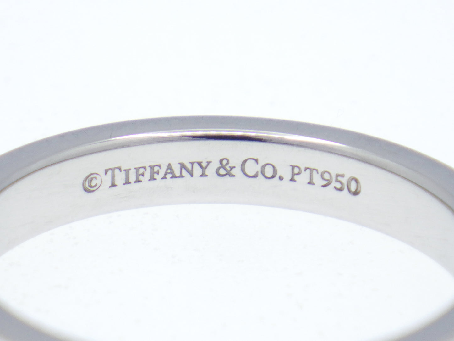 Tiffany & Co. Flat Band Ring Pt950 Platinum - EU:49 / IT:9 / US:4.75