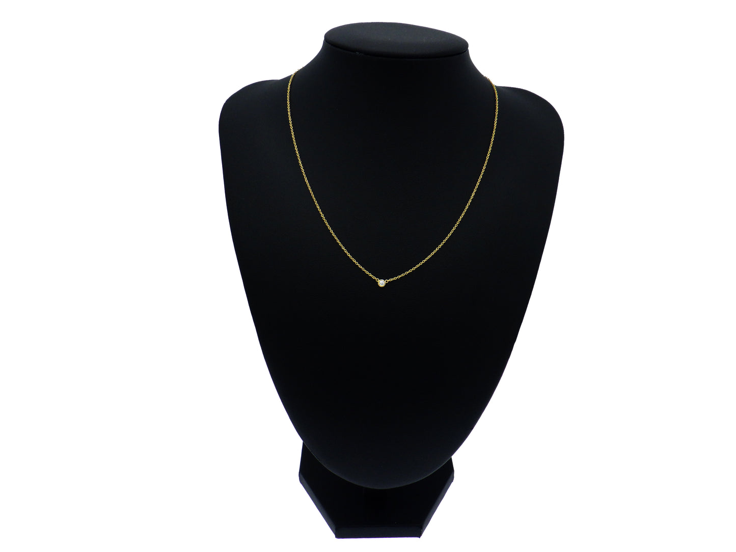 Tiffany & Co. Elsa Peretti By The Yard Diamond Yellow Gold 750 18K Chain Necklace