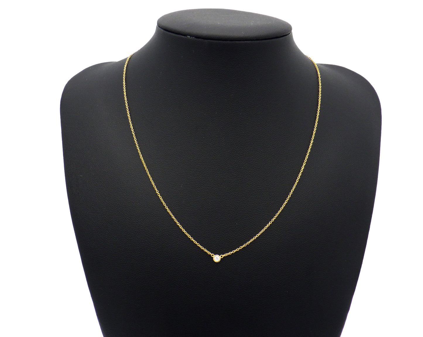 Tiffany & Co. Elsa Peretti By The Yard Diamond Yellow Gold 750 18K Chain Necklace
