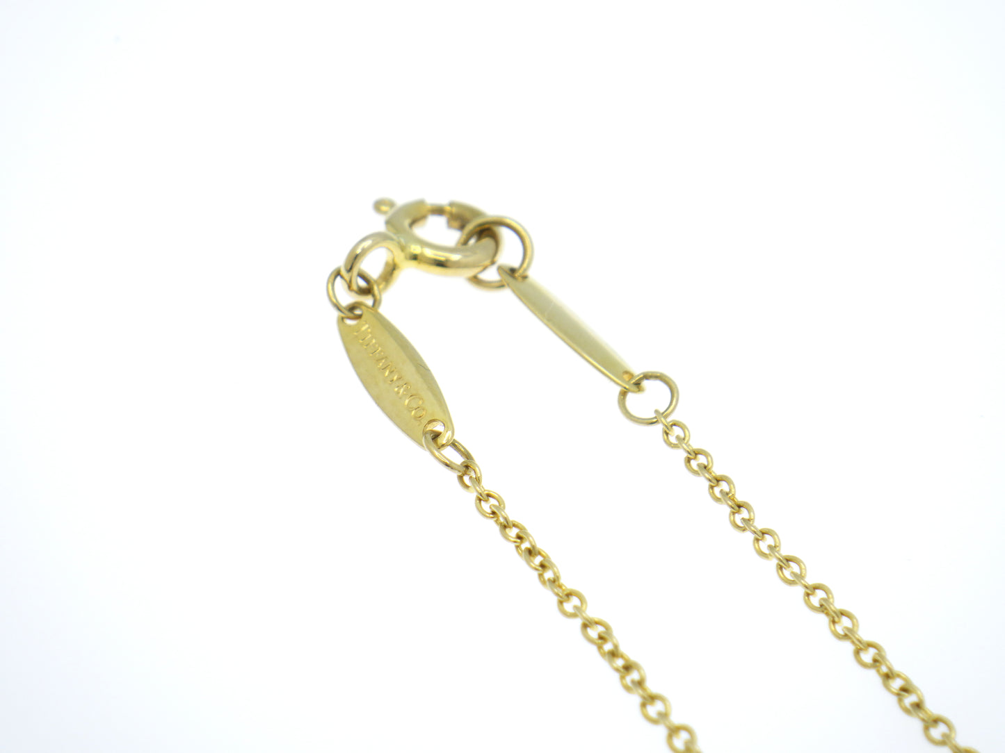 Tiffany & Co. Elsa Peretti By The Yard Diamond Yellow Gold 750 18K Chain Necklace
