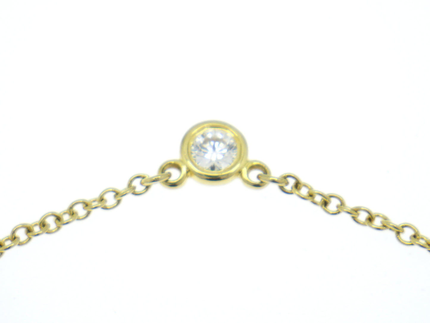 Tiffany & Co. Elsa Peretti By The Yard Diamond Yellow Gold 750 18K Chain Necklace