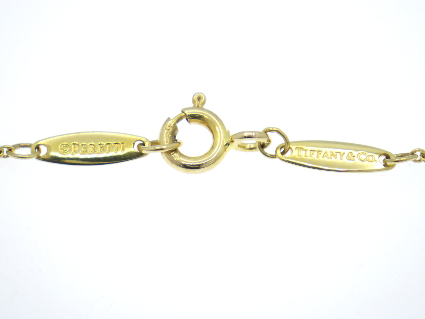 Tiffany & Co. Elsa Peretti By The Yard Diamond Yellow Gold 750 18K Chain Necklace