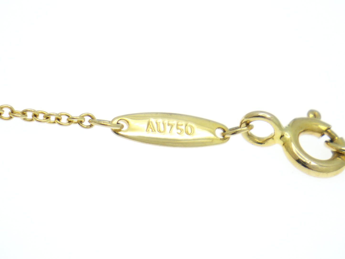Tiffany & Co. Elsa Peretti By The Yard Diamond Yellow Gold 750 18K Chain Necklace