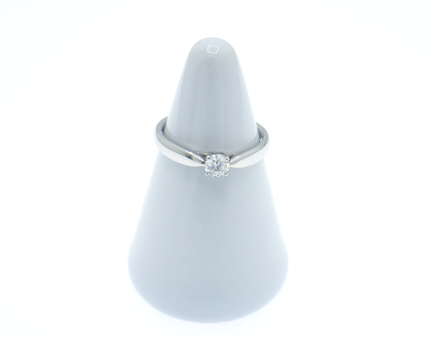 Tiffany &amp; Co. Tiffany Harmony Solitaire Setting Diamond 0.21ct Round Brilliant Engagement Ring in Platinum Pt950 - EU:51/ IT:11/ US:5.75