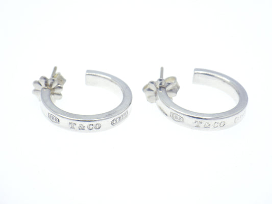 Tiffany &amp; Co. Tiffany 1837 Small Hoop Earrings in Sterling Silver 925 "Free shipping"