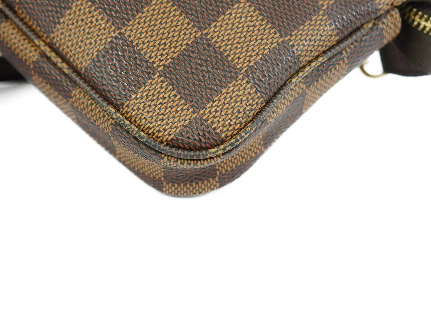 LOUIS VUITTON Damier Ebene Mini Pochette Accessories Crossbody Shoulder Bag