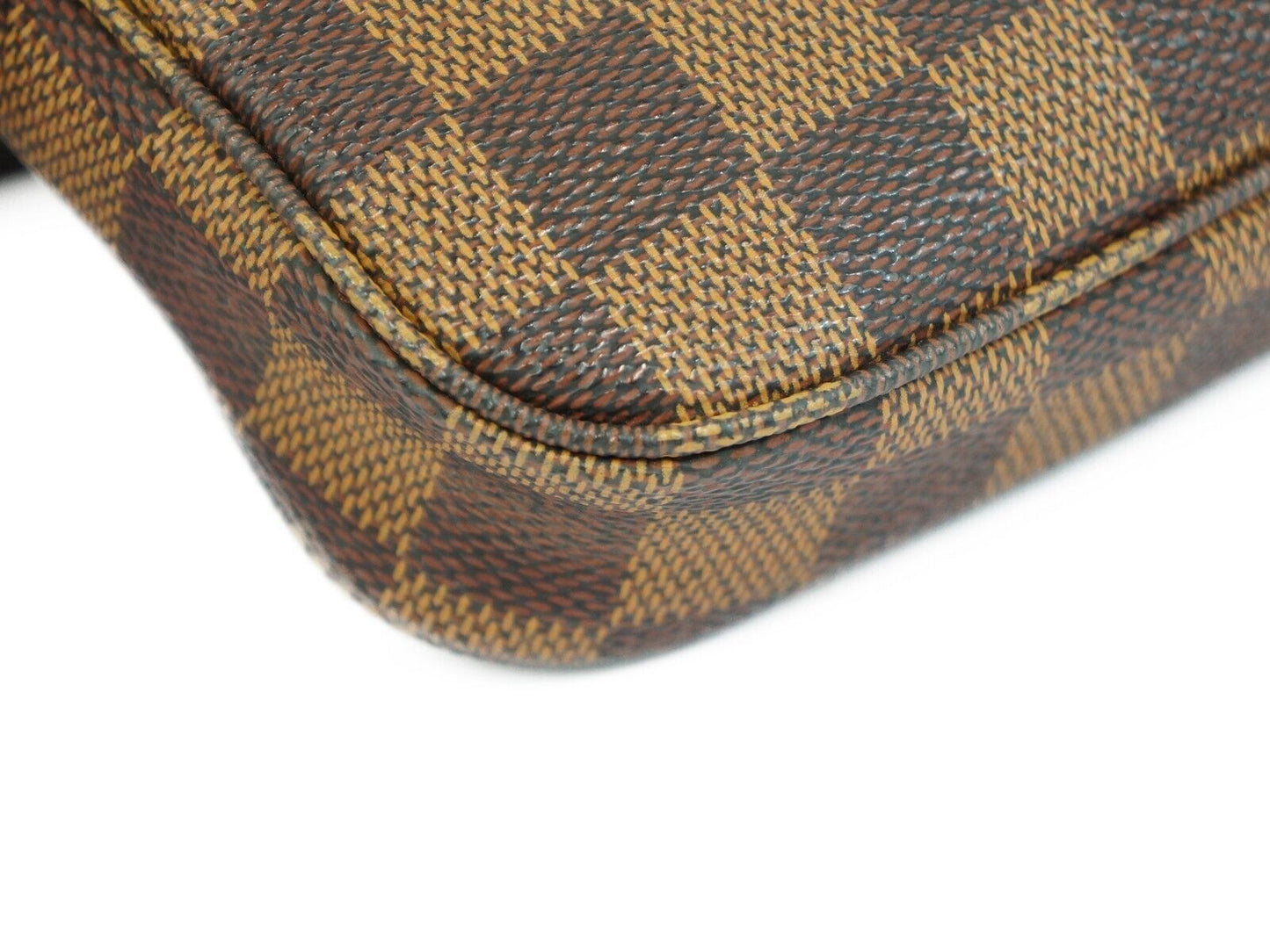 LOUIS VUITTON Damier Ebene Mini Pochette Accessories Crossbody Shoulder Bag