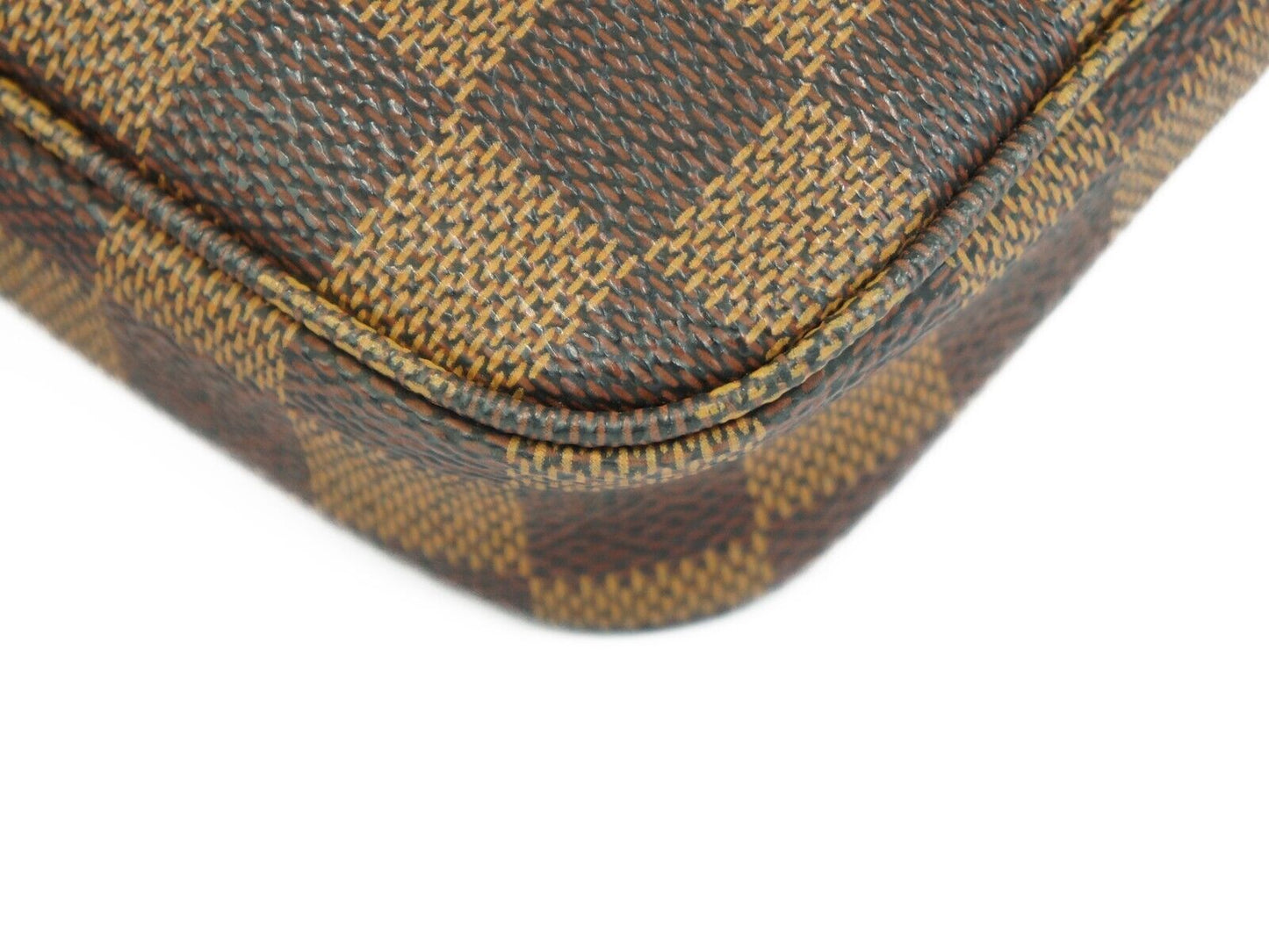 LOUIS VUITTON Damier Ebene Mini Pochette Accessories Crossbody Shoulder Bag