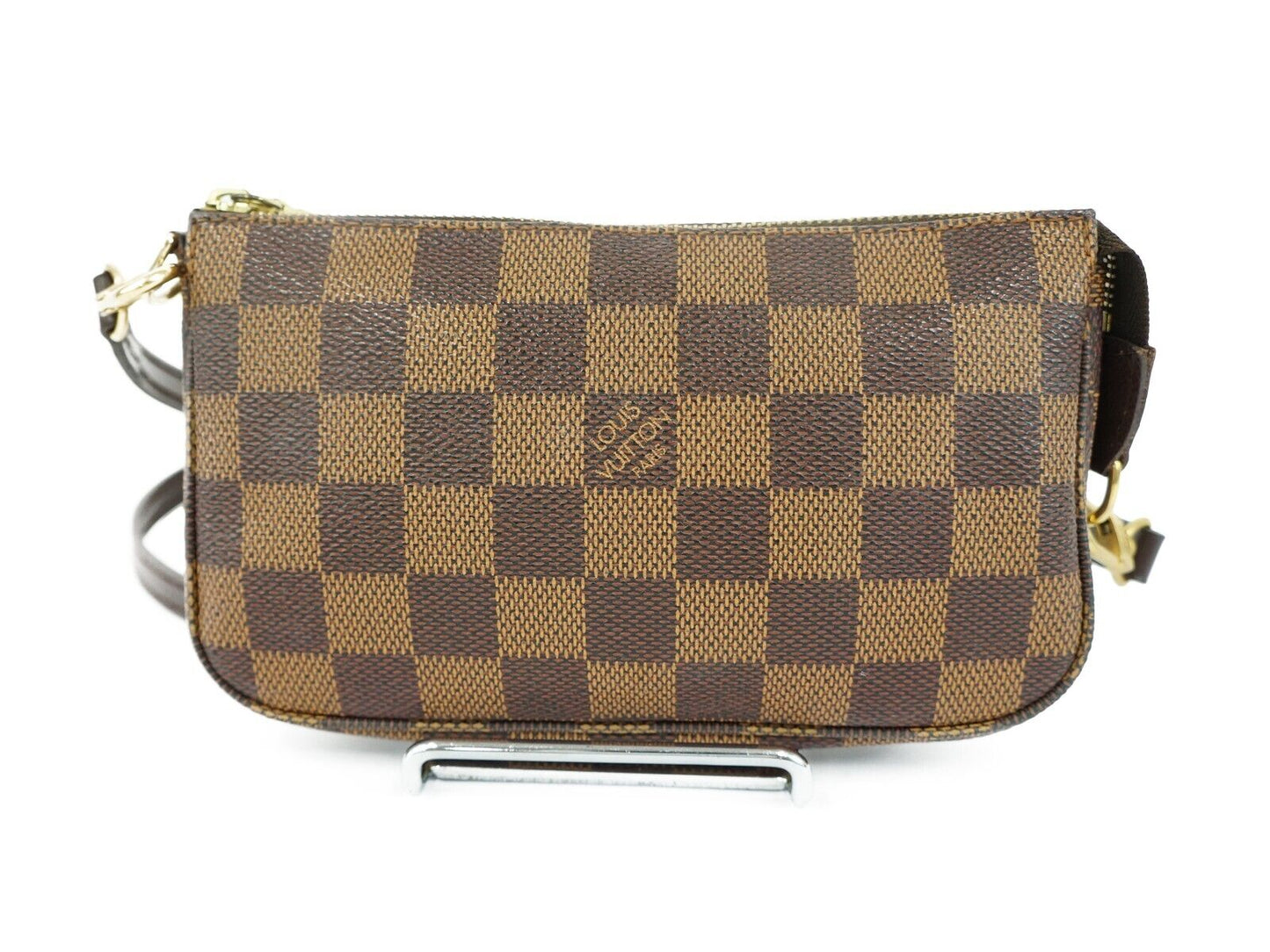 LOUIS VUITTON Damier Ebene Mini Pochette Accessories Crossbody Shoulder Bag