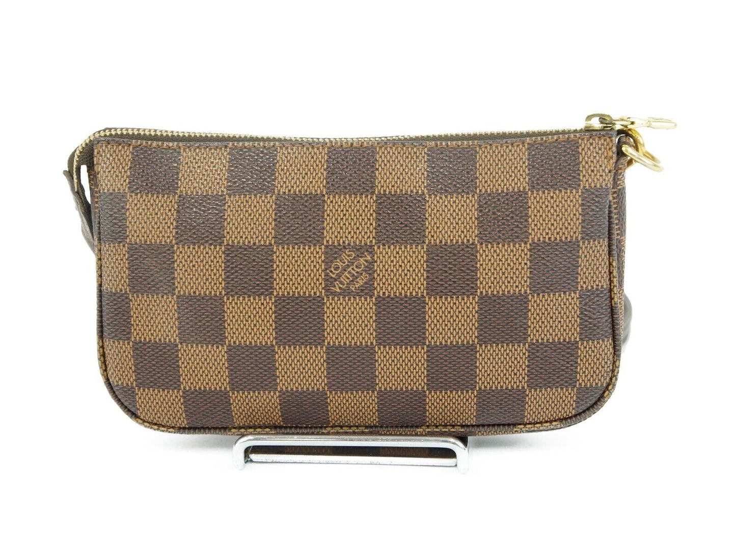 LOUIS VUITTON Damier Ebene Mini Pochette Accessories Crossbody Shoulder Bag