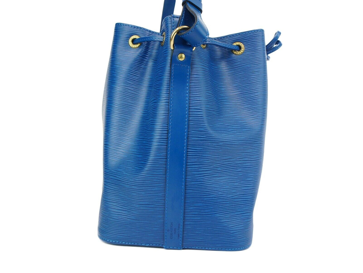 Louis Vuitton Epi Petit Noe Blue Drawstring bag