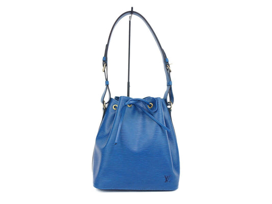 Louis Vuitton Epi Petit Noe Blue Drawstring bag